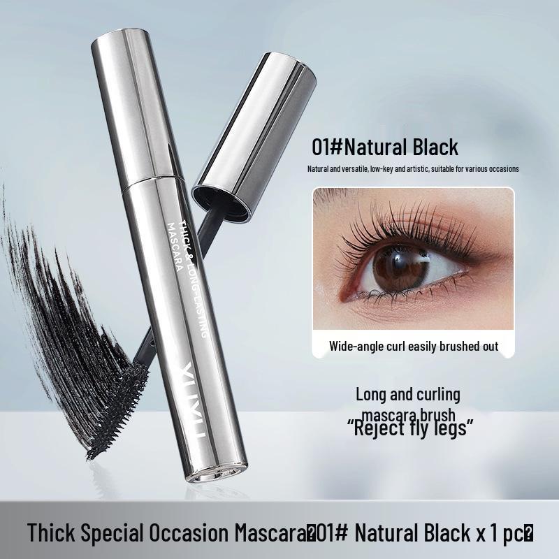 XUXU Waterproof Mascara for Lengthening & Curling - Smudge-Resistant Lash Base Cream for Thick, Sweatable Wear
