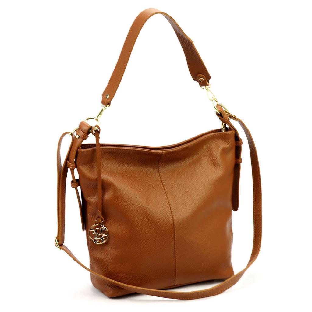 Damen Ledertasche Umhängetasche Groß Gregorio