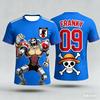 ONE PIECE Luffy Sanji Zoro Anime T-Shirt Vintage Jersey Style Men Women 3D Full Print Y2k Streetwear Harajuku Graphic Tee