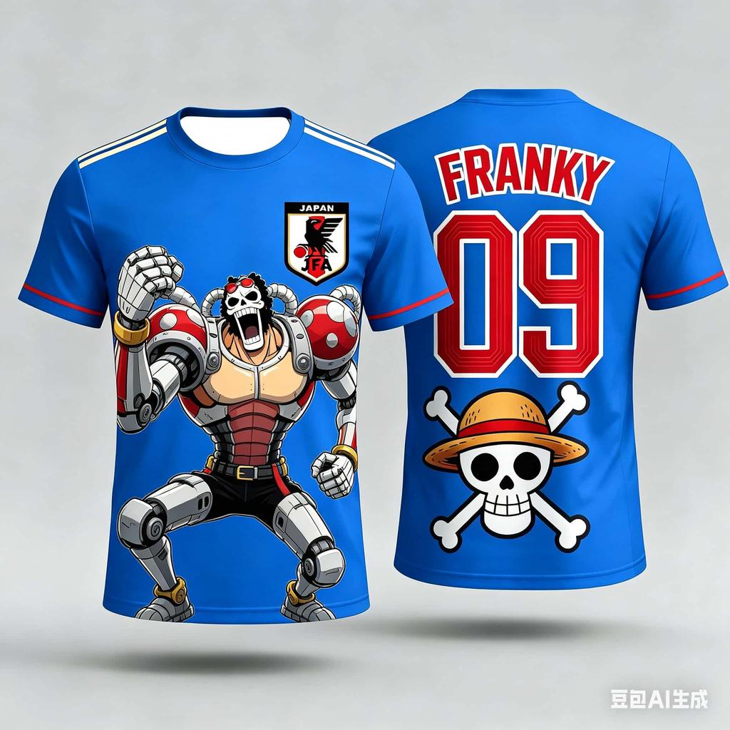 ONE PIECE Luffy Sanji Zoro Anime T-Shirt Vintage Jersey Style Men Women 3D Full Print Y2k Streetwear Harajuku Graphic Tee