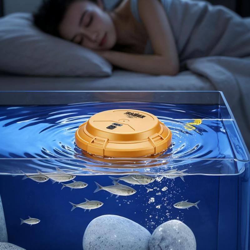 Waterproof Automatic Oxygen Pump Portable Intelligent Floating UFO Aerator for Backyard Pond Fish Tank Fishing