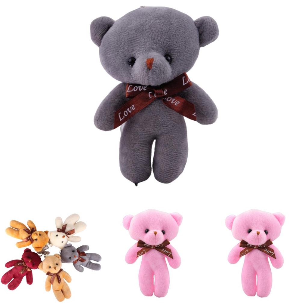 Adorable Plush Teddy Bear Keychain Pendant For Girlfriend Or Kids