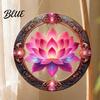 Exquisite Floral Bird Motif Colorful Hummingbird Wall Hanging Decoration, Stained Acrylic Suncatcher for Window Easy Install Pendant Decor, Decorative