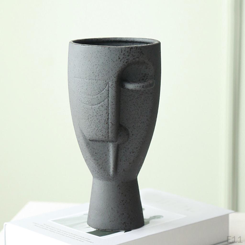Vase, Head and Center Piece Flower Decorative Bud Vase Modern Ceramic Planter