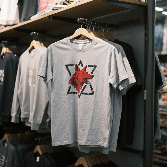 

Новая хлопковая футболка с принтом красного волка, с коротким рукавом, американская, мужская и женская, свободного кроя, модная, от модного бренда, повседневный топ с рукавом до локтя 3XL