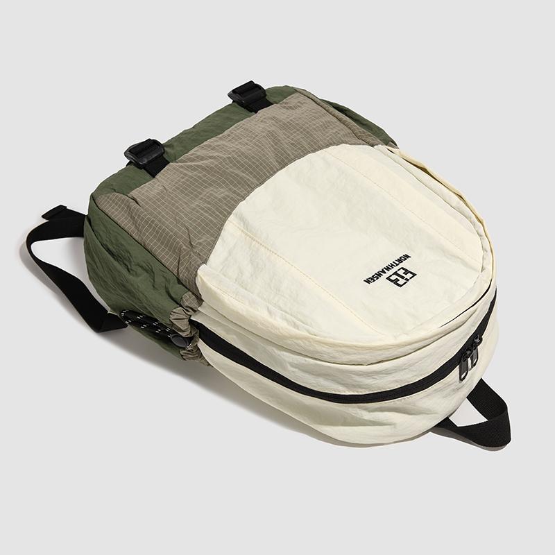 Lightweight Travel Contrast Backpack Student Schoolbag Women's Large Capacity Commuter Backpack