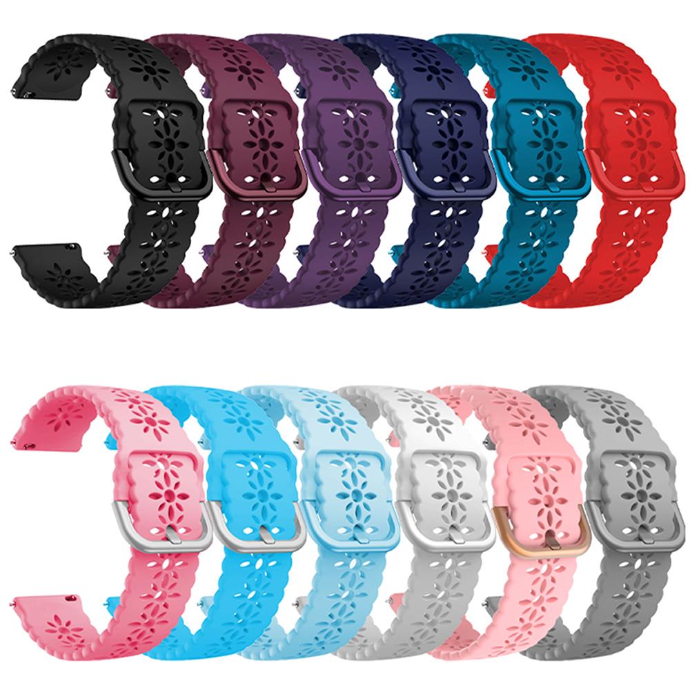 Sport-Lace-Armband für Samsung Galaxy Watch 4/5/5 Pro/6 Classic/Active 2 Silikon 20mm 22mm Armband Damenarmband Huawei GT 4-3-2-2e
