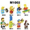 Nieuwe Simpson Serie Bouwsteen Minifiguur M1001 M1002 Verpakt Educatief Speelgoed voor Kinderen
