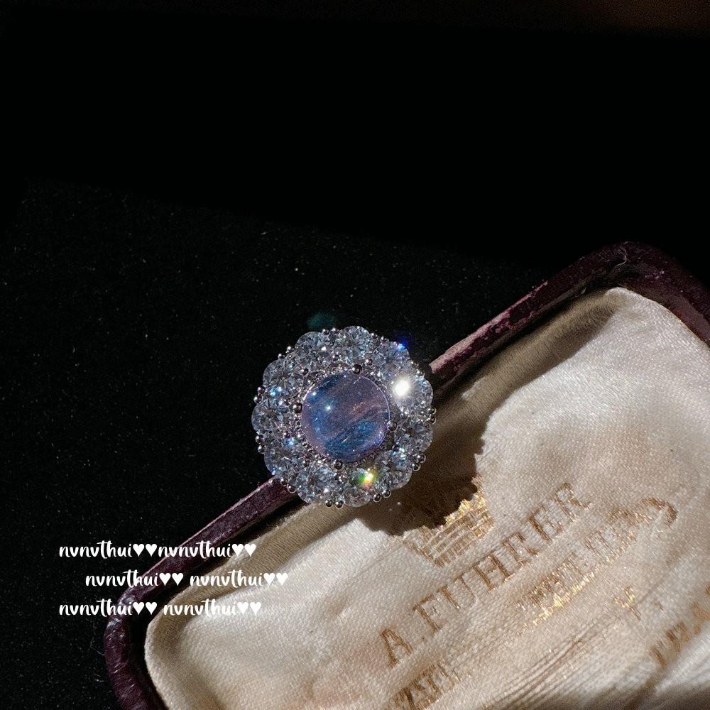 Illusion Bubble Iris Purple Flower Jewel Necklace, Tahiti, Star Purple Flower Zircon Pearl Earring Set