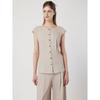 Cc Collect. Linen Blend Boatneck Blouse C252msc043