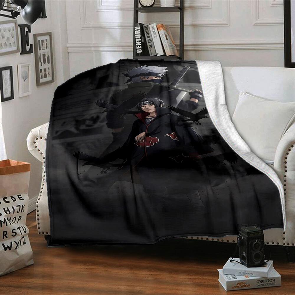 Naruto Blanket Comfortable Great for Sofa Bed Livingroom Four Seasons Universal Modern Gifts For Family Or Friends