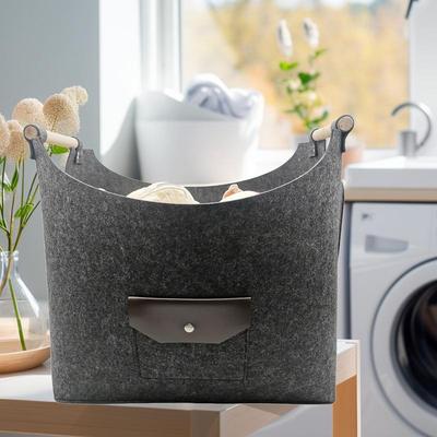 Dirty Clothes Storage Basket Laundry Basket For Bedroom Dirty Clothing Dirty Clothing Carrier Bag Household Groceries Organizer