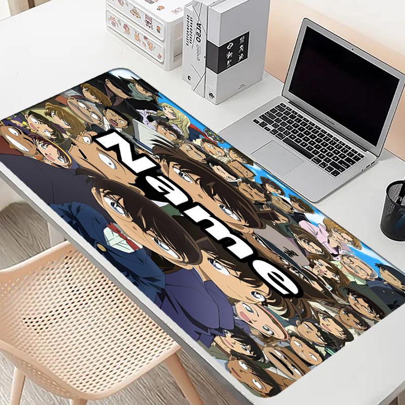 Custom Name Personalized Anime Pattern Mousepad, Laptop PC Desk Mat, Decorative Desk Mat for Home Keyboard Pad Gift