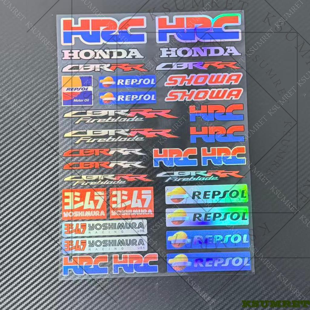 For Laser Honda CBR Fireblade Motorcycle Stickers RR-R SP HRC Racing Logo Decal Waterproof