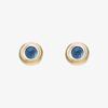 Mountain Earring (14k Yellow Gold Blue Topaz)