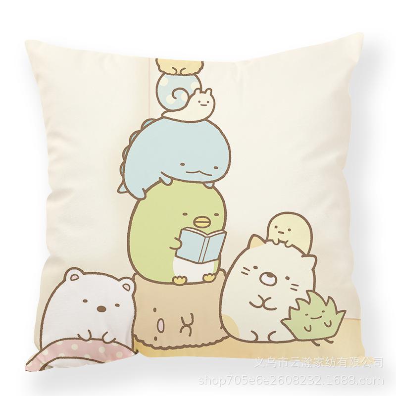 Cartoon Cartoon Corner Creature Pillow Cute Ins Animal Pillow Case Office Waist Rest Premium Durable Quality Useful