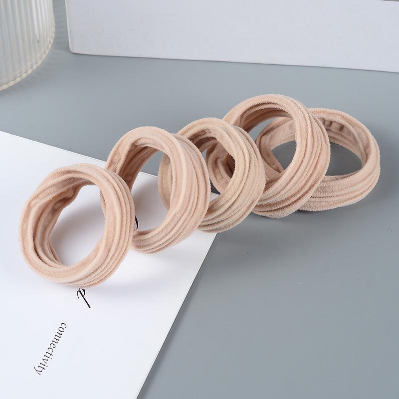 Пять утолщенных резинок для волос для кофе и молочного чая: Прочные, Высокоэластичные Резинки для Хвоста для Женщин