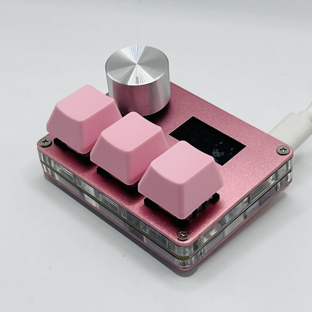 O3C SayoDevice OSU O3C Rapid Trigger Interruttori Hall Interruttori Magnetici Rosa Tastiera Con Manopola Schermo Copia Incolla Scorciatoia