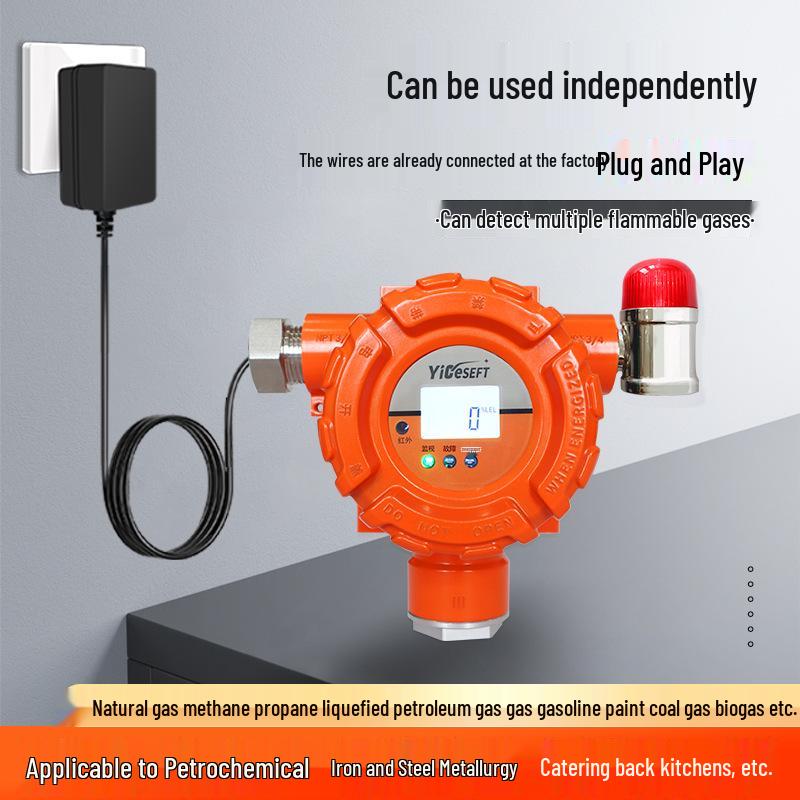 Explosion-Proof Methane & LPG Gas Leak Alarm Detector
