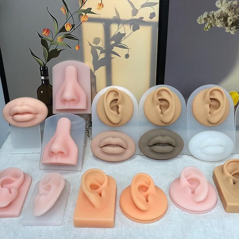Silicone Ear Model for Piercing Jewelry Display