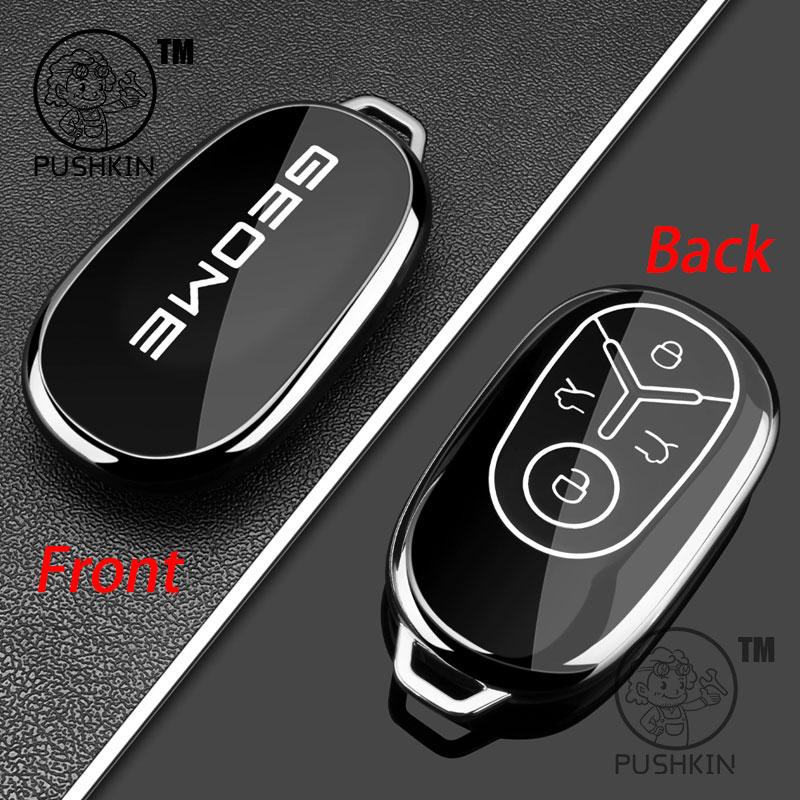 

For Geely EX2 Proton eMas 5 Geely Geome alloy TPU Car Smart Key Cover Key Case Remote Control Cover Protection Shell Accessories
