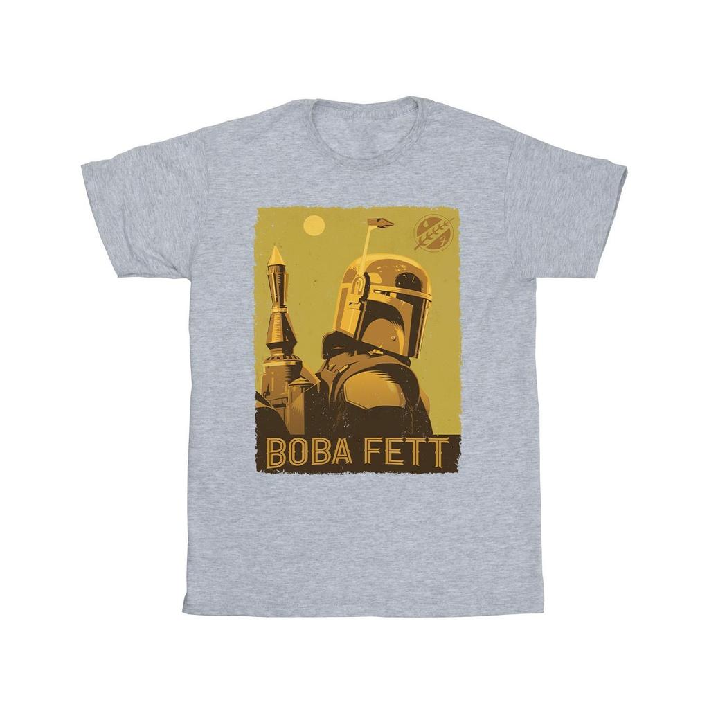 Star Wars Mens The Book Of Boba Fett Planetary Stare T-Shirt