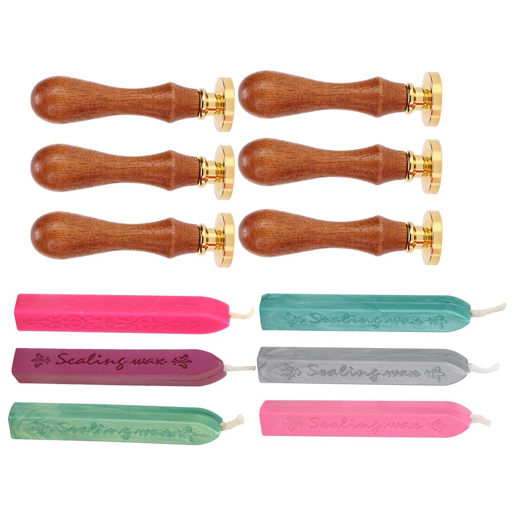 Wax Seal Stamp Kit Clear Pattern Simplicity DIY Classic Sealing Kit for Envelopes Invitations Weddin