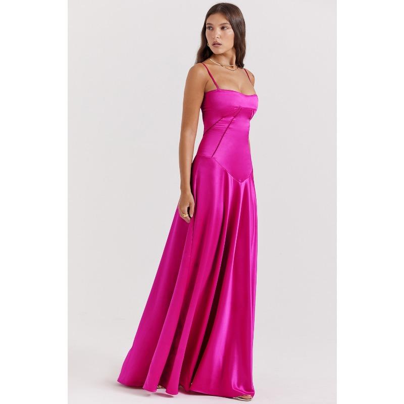 Women's New Sexy Suspender Skirt Slim Backless Long Dress Dress Women's Long Evening Dress