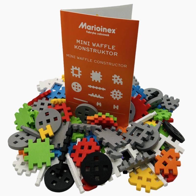 Klocki Edukacyjne Marioinex Mini Waffle Wafle Konstruktor 500 Elementów Dla 4-Latka Wspierające M...