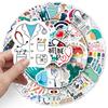 50 Doctor Occupation Graffiti Stickers Personalized Creative Decorative Water Cup Mobile Phone Case Computer Suitcase Stickers