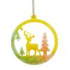 4pcs Silicone Mold for Keyring Pendant Christmas Theme Keychain Ornaments Moulds Stylish Key Chain Accessory Molds