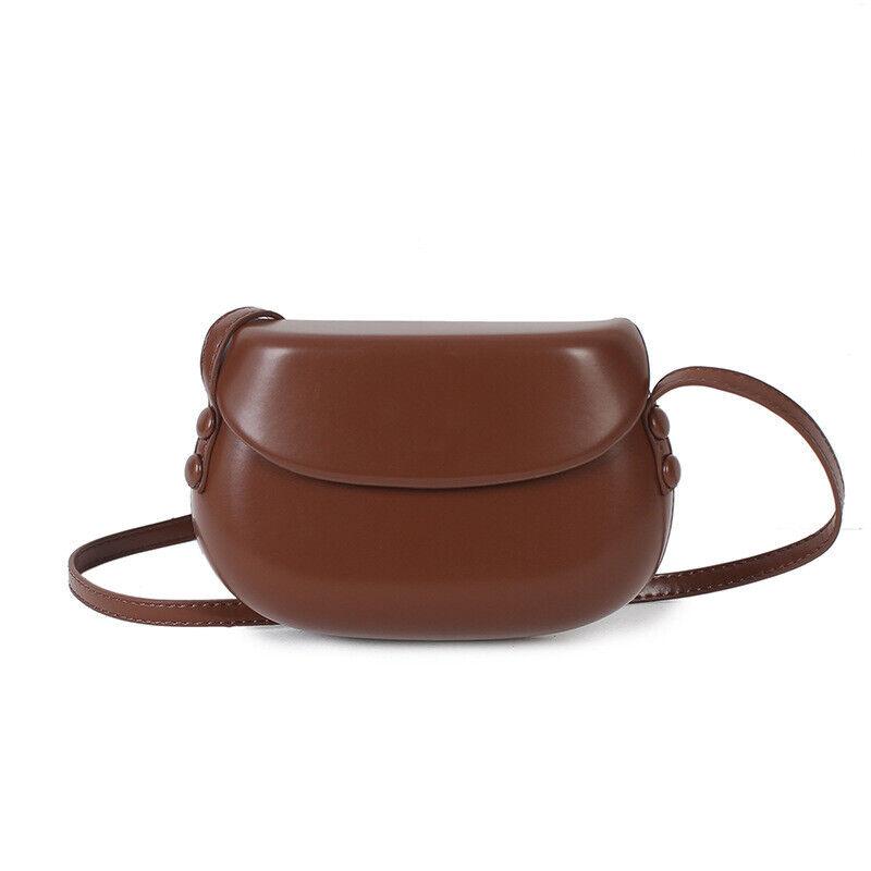 Fashion Candy Color Single Shoulder Crossbody Bag Luxury Small Handbag Vintage Saddle Bag Hard Bag