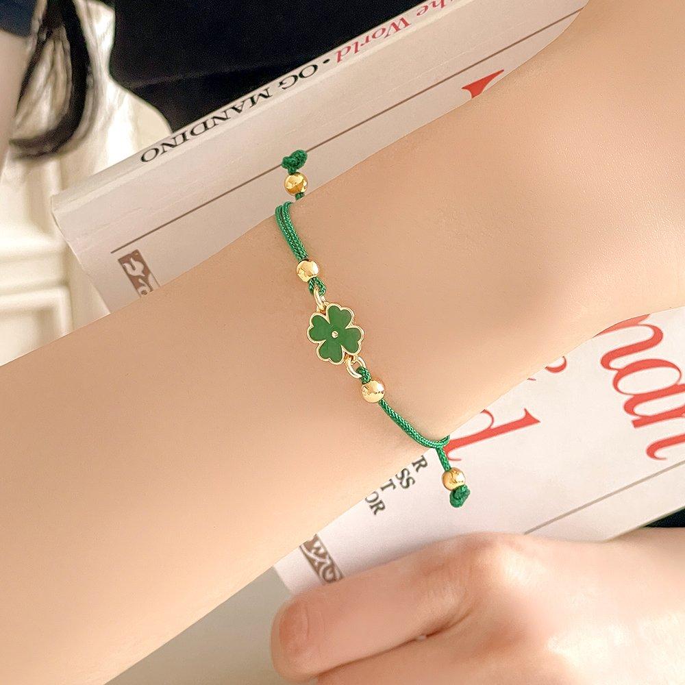 

[Подарункова упаковка] Браслет-квітка чотирилиста конюшина (2 кольори) Black / Clover Selection: Black Clover