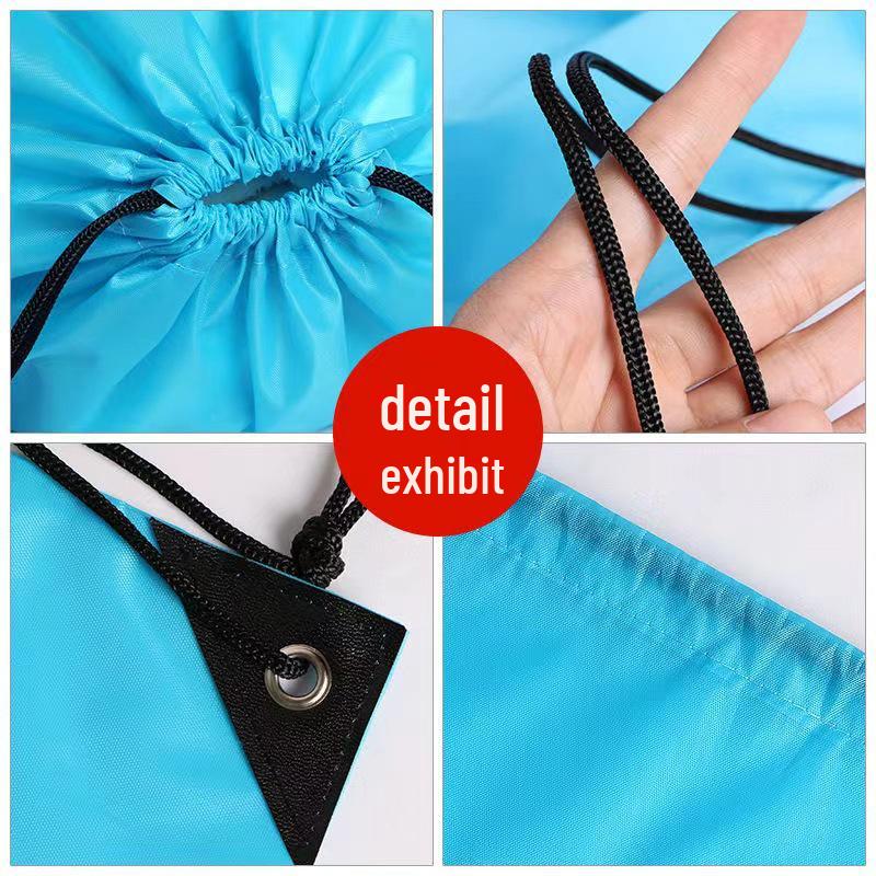 Waterproof Polyester Drawstring Sports Backpack for Outdoor Use