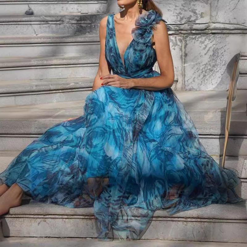 Bohemian Summer Floral Lolita Swing Dress