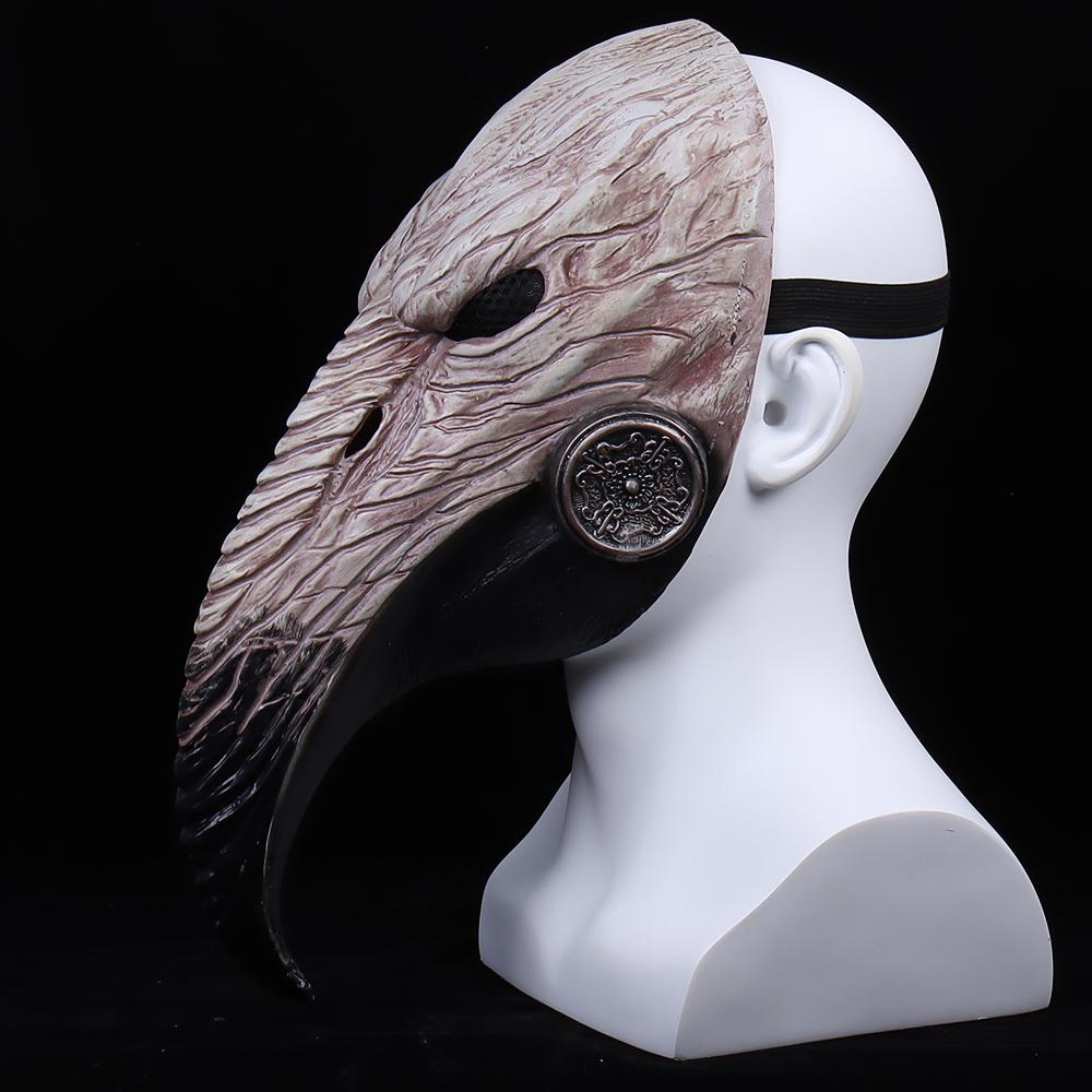 Halloween Mask Plague Doctor Anime Cosplay Masks Steampunk Costume Props Latex Mascarillas For Women Face Masques Fashion Party