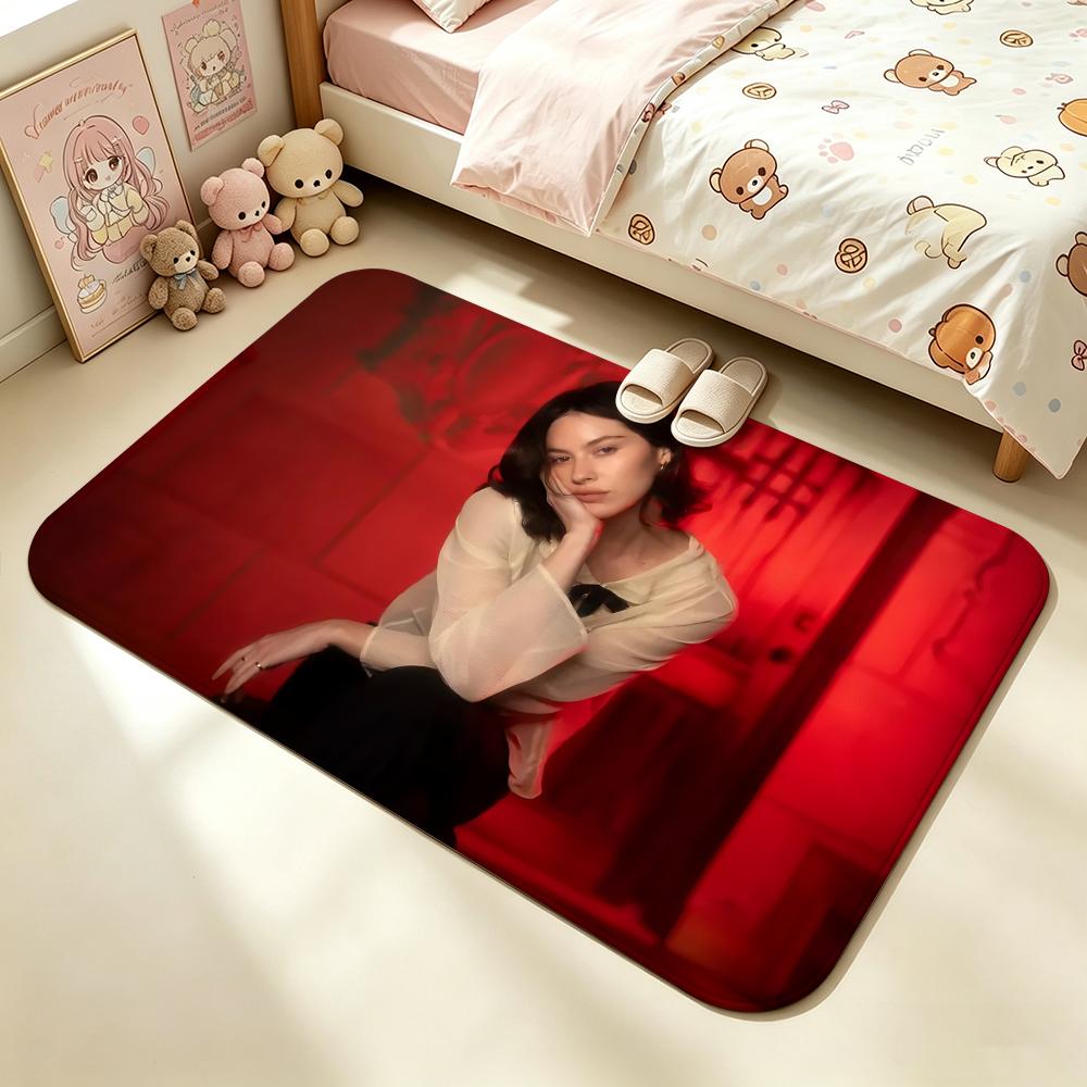 Celebrity-Gracie AbramsS Floor Mat Soft Non-Slip Bath Mat, Bedside Carpet, Absorbent Doormat for Home