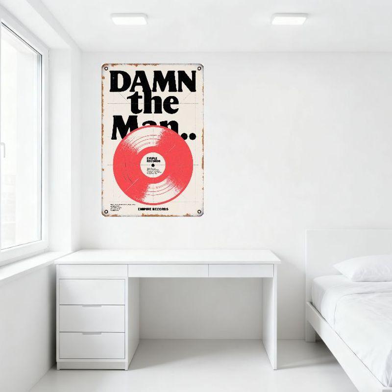 Vintage Empire Records Metallblechschild Abgenutzte Retro Wanddekoration für Bar Man Cave Café Musikfans