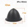 1/4Pcs Durable 35/40/45/50mm Speaker Dust Cover Black Tip Coned Dust Caps PP Protective Sleeve Speaker Repair Parts Accessories
