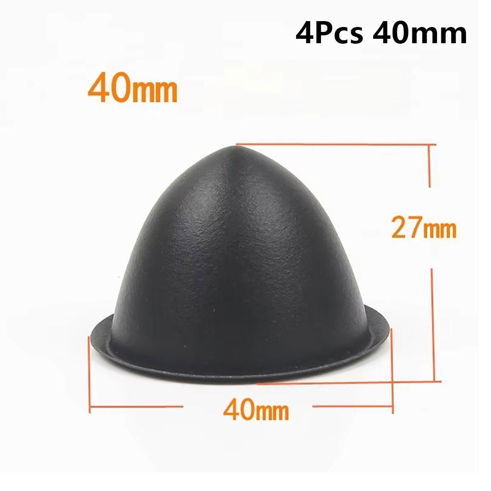 1/4Pcs Durable 35/40/45/50mm Speaker Dust Cover Black Tip Coned Dust Caps PP Protective Sleeve Speaker Repair Parts Accessories