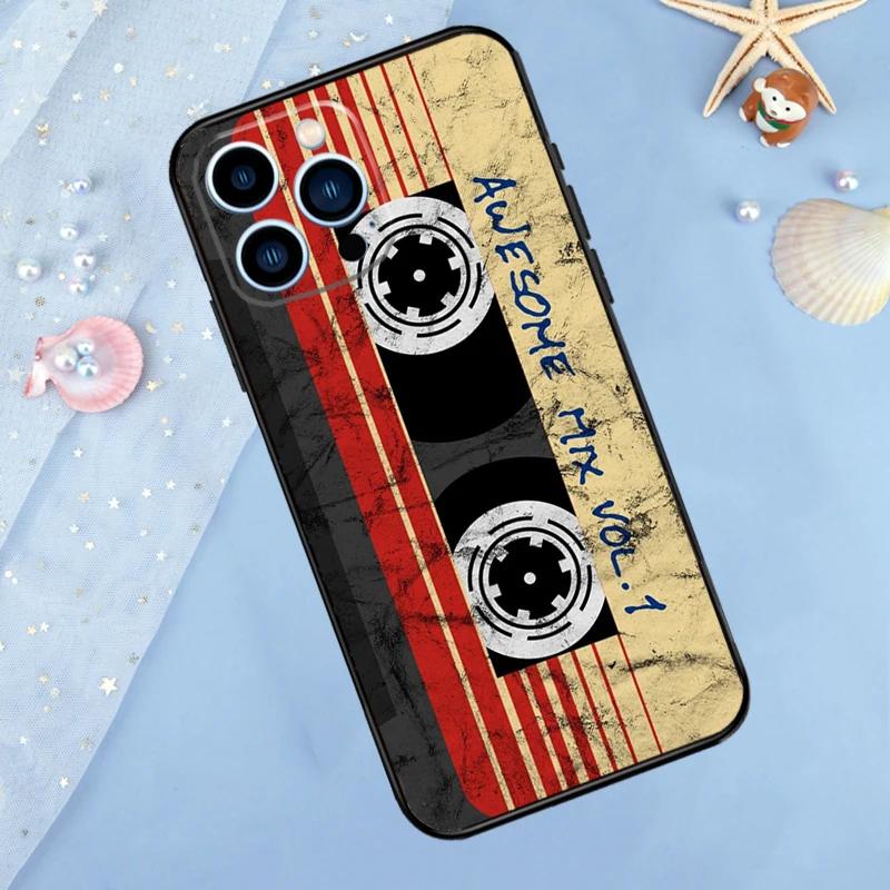 Vintage Cassette Tape Retro Phone Case For iPhone 17 16 15 11 12 14 13 Pro Max Mini X XS XR 7 8 Plus SE 17E Shockproof Cover