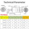 795 895 DC Motor 12 /24V 3000-12000RPM Yüksek Torklu Elektrik Motoru Elektrikli Alet/Kendin Yap Küçük Matkap için Çift Bilyalı Rulmanlı