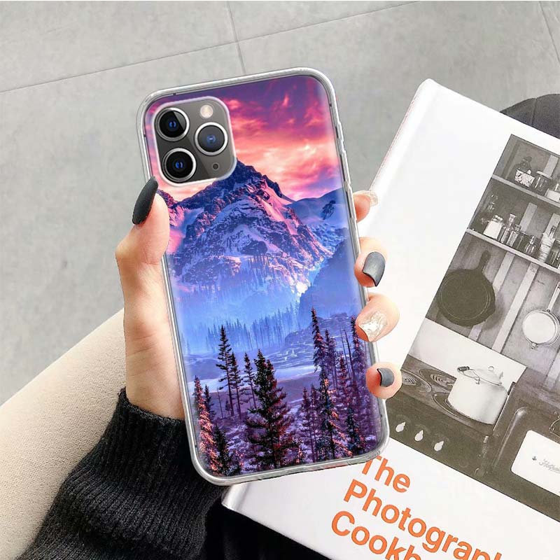 

Милый Зимний Снежный Чехол для Телефона для iPhone 17 Air 16E 16 15 14 Plus 13 Mini 12 Pro Max 11 7 SE 8 Мягкий Узор Coque Funda Cove iPhone 17 Pro Max
