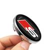 For Audi  A34pcs Car Wheel Center Hub Cap Badge Emblem Decal Wheel Sticker For Audi A3 A6 Q3 B5 B6 B7 B8 B9 Q7 8P 8V 8L A5 A4 C6 C5 C7 4F A1
