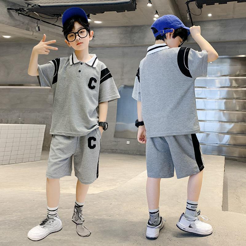 Baby Boys Summer Clothing Sports Sets Patchwork T Shirt+Short Pants 2pcs Suits Kids Tarcksuit Clothes