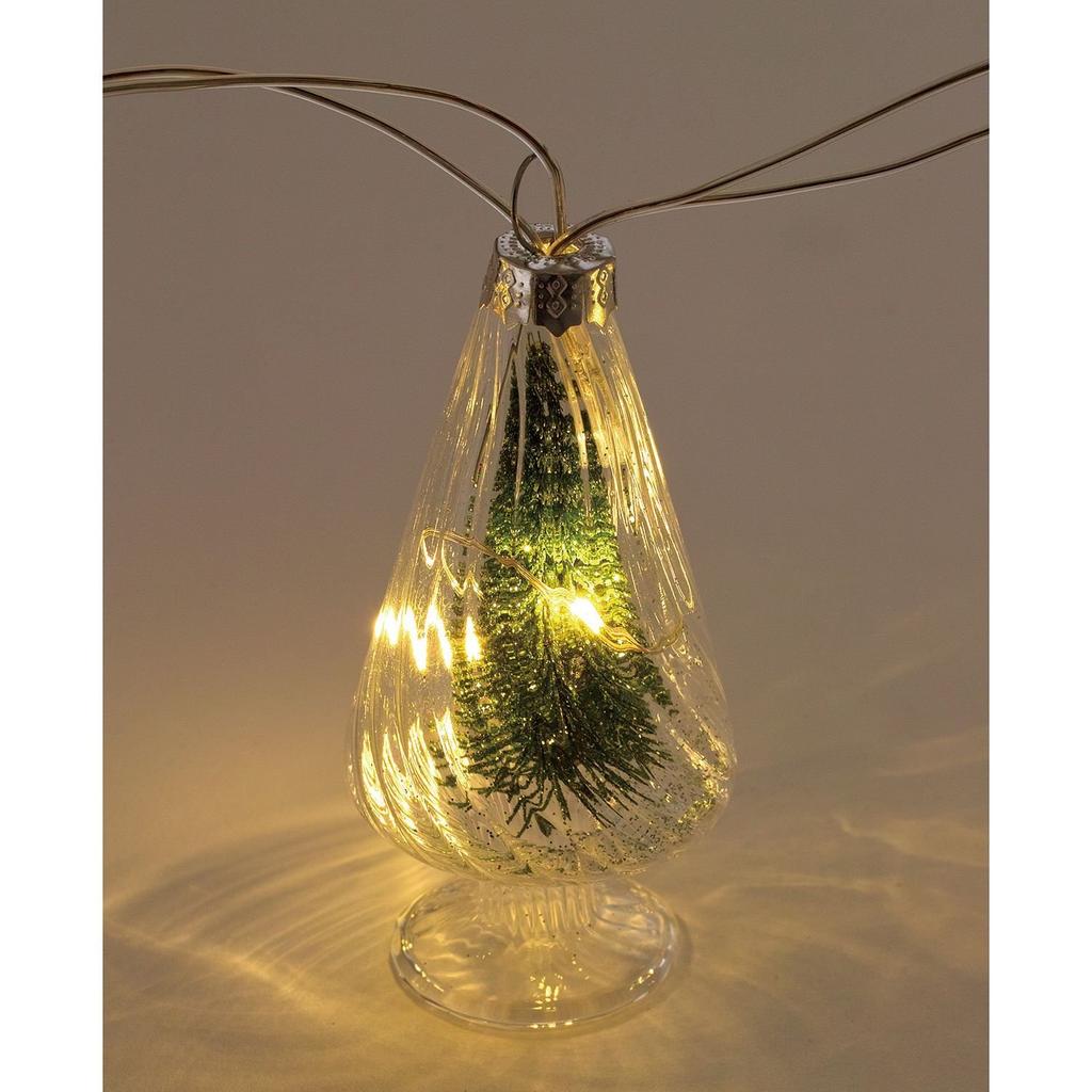 SPICE OF LIFE Glitter LED Garland Christmas Green Tree HZXH3810GR