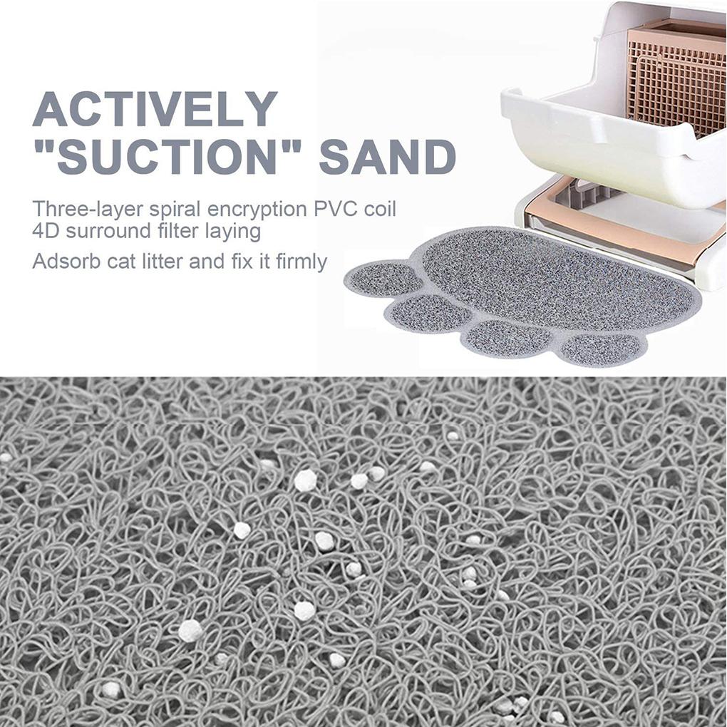 Waterproof Cat Litter Mat – PVC Made Easy To Clean Multi-functional Cat Litter Trapping Mat Washable