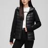 Yalu RS Women's Black Gold Hooded Goose Down Jacket YYQZ939