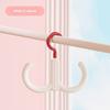 New Multifunctional Clothes Hanger Portable Dopamine Hook Scarf Tie Display Rack Rotatable Bedroom Scarf Racks