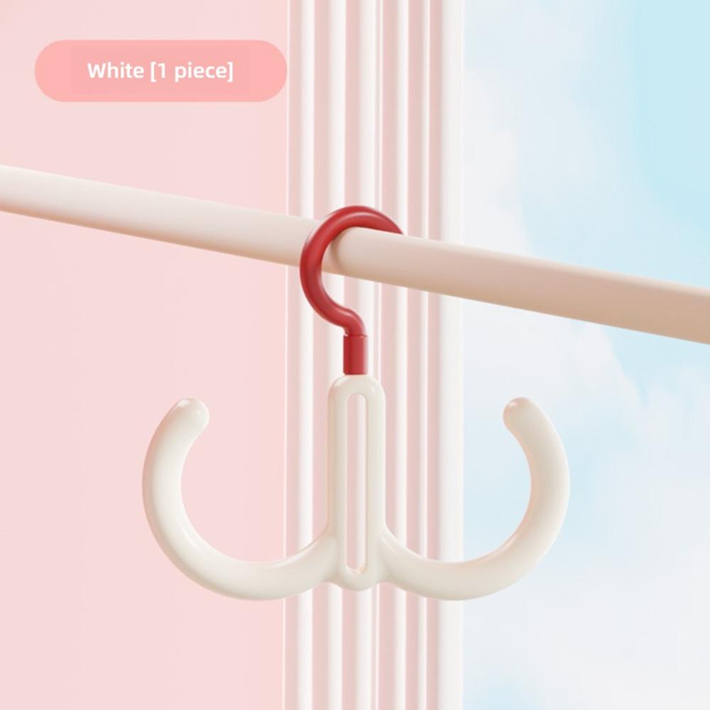 New Multifunctional Clothes Hanger Portable Dopamine Hook Scarf Tie Display Rack Rotatable Bedroom Scarf Racks